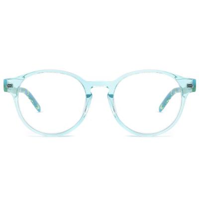 47mm Lens Eyeglasses Frames Round Acetate Optical Glasses For Children