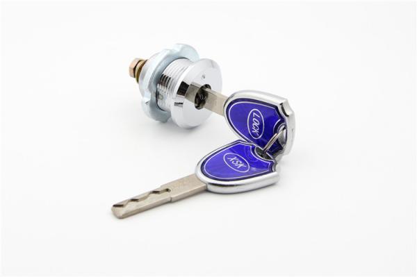 Bright Chrome Plated Cabinet Door Cam Locks Asteners Blue Metal Color