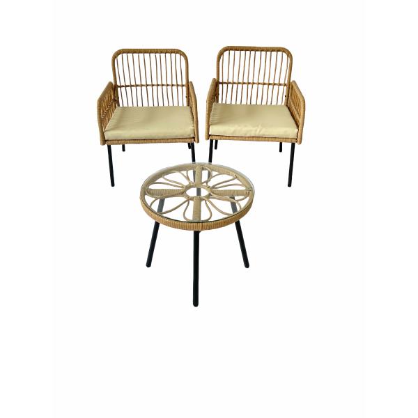 Woven Cool Rattan Garden Table Chairs Elegant Coffee Sofa Outdoor Furniture