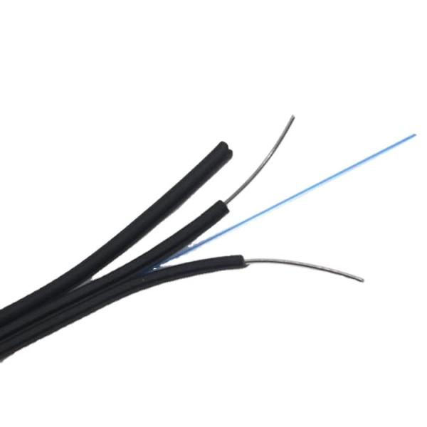 Indoor Outdoor GJYXFCH 2 Core FTTH Flat Fiber Optic Cable