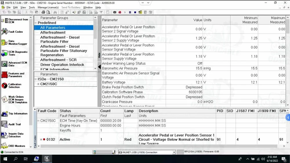 VOCOM 2 88894000 Усовершенствованный диагностический инструмент экскаватора для грузовиков Mack и тяжелых грузовых автомобилей
