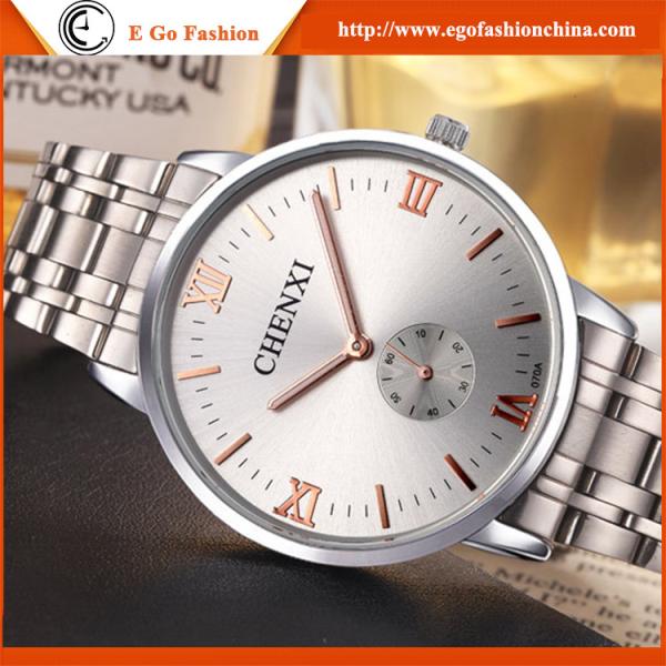 070A Fashion Branding Watch New Arrival Stainless Steel Watch Unisex Watches Man Quartz