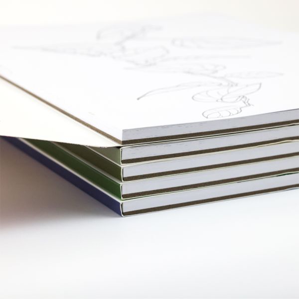 Matt Lamination Pattern Coloring Book 80gsm Paper Colouring Book Customized