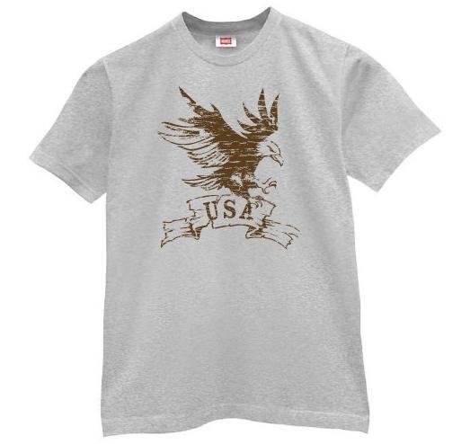 Skull Logo Printed T Shirts For Mens , Cotton Spandex Cool Printed T Shirts