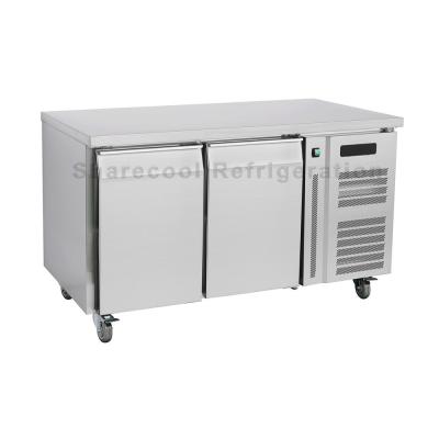 Europe Standard 2 Door Undercounter Chiller AISI 304 Stainless Steel