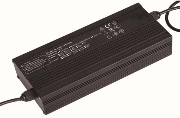 TUV CE Smart 48V 6A Marine Battery Charger Black Aluminun Case