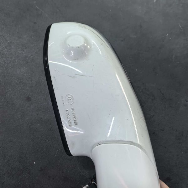 For Hechuang Z03 Rearview Mirror Assembly White ABS Material Right Side Mirror Used Universal Fitment Antireflective Function