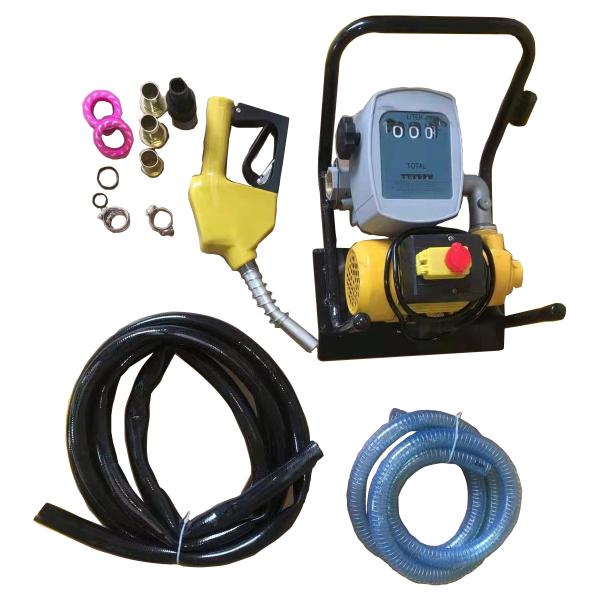 Fuel Pump Kit CE Certificate 220v Portable Diesel Transfer Pump With Flow Meter