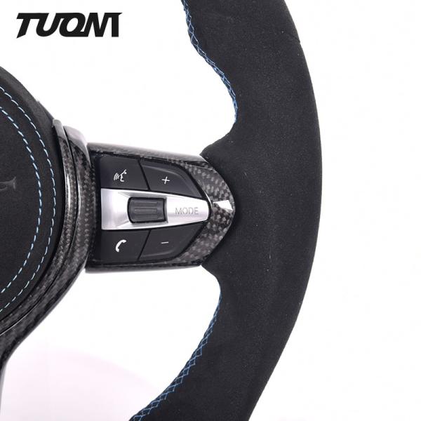 Racing Sports Matte Bmw Carbon Fiber Steering Wheel LED Full Alcantara ODM