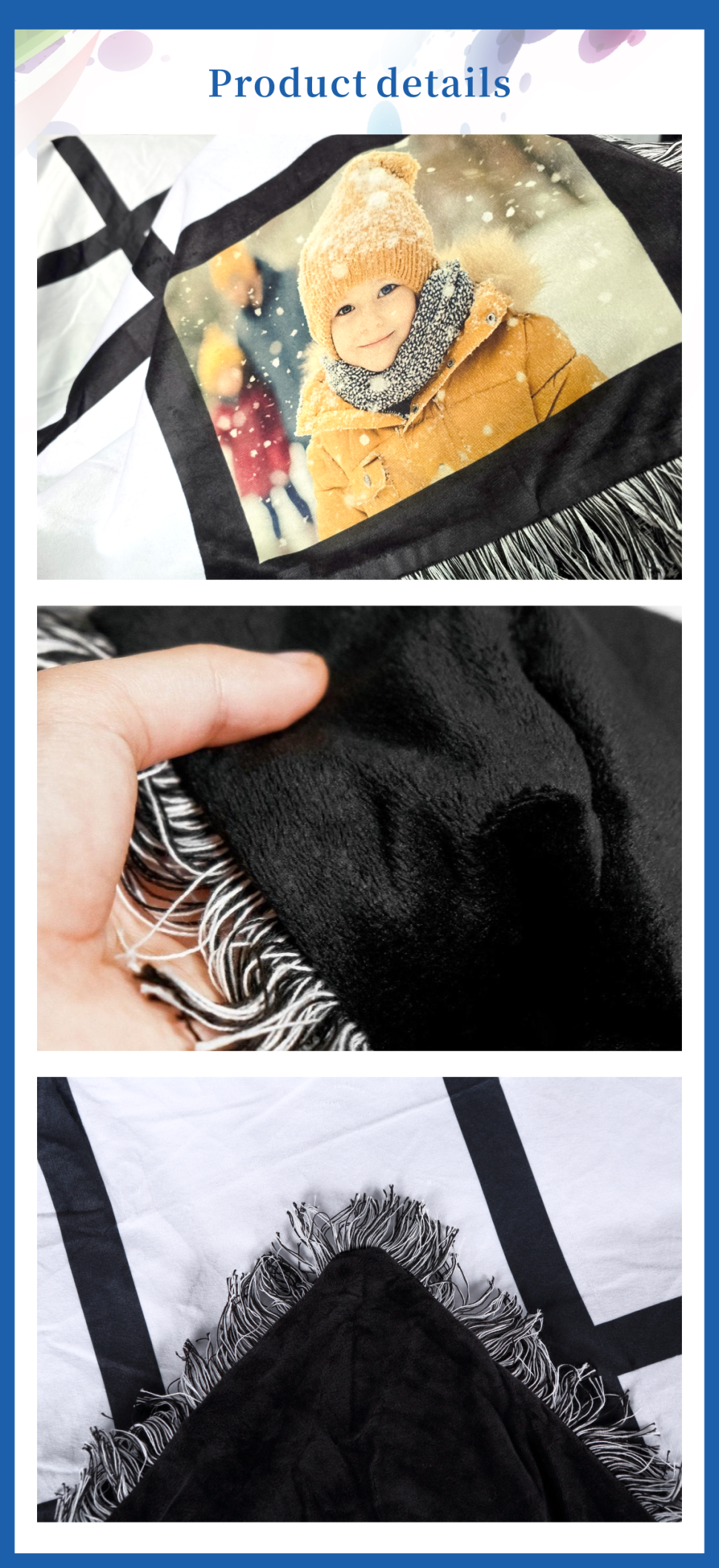 40*60inch Personalized Velvet Throw Blanket 20-Panel Sublimation Blanket Blanks Knitted Plain Printed US Warehouse Available