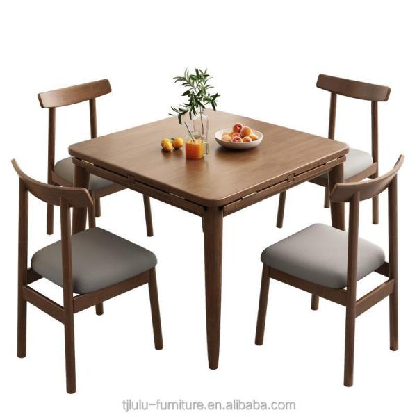 Conjunto de mesa de comedor de madera sólida para familias de diseño clásico bodas de madera