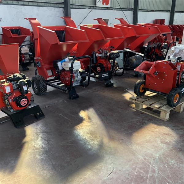 Máquina móvel de trituração de folhas de árvores