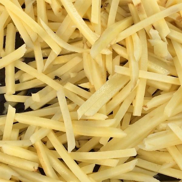 Máquina de corte de batatas de alta produtividade de 1,1 kW para cortar batatas fritas