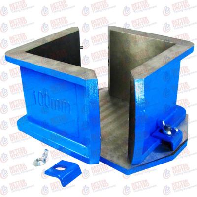De equipamento de teste concreto do molde do cubo do ferro fundido milímetros de duas partes 100