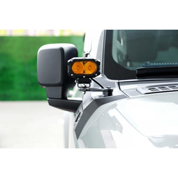 Black Aluminum Alloy Roof Light Bracket for A Pillar Mounting Solution Provider