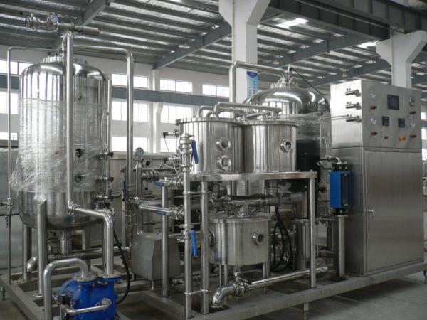 Sistema de equipamentos de tratamento de água para bebidas, como suco de fruta, bebidas de chá e leite