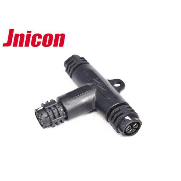 Empuje que cierra el tipo sólido M19 del conector al aire libre de gran intensidad T de la prenda impermeable