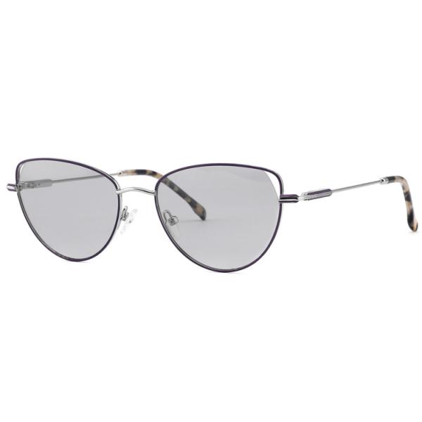 54mm Cat Eye Women Metal Frame Sunglasses Full Rim