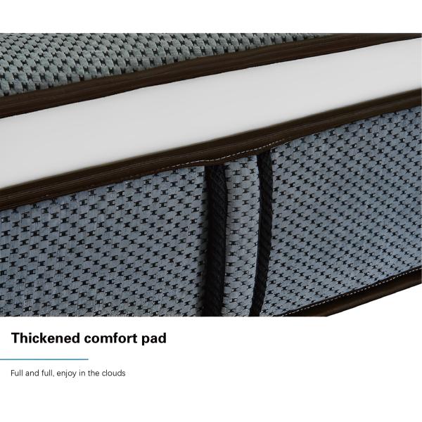 JOURM Soft Memory Foam Mattress Knitted Fabrics Topper and Orthopedic Design for Sleep
