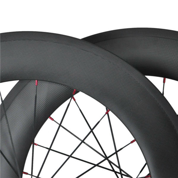 High quality factory price 700 carbon 88mm tubular wheelset 23mm width for road bicycle
