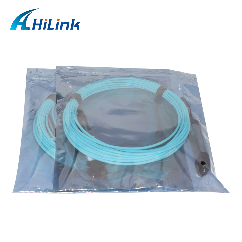 Длина цвета 7M Aqua кабеля сети QSFP+ 40G MMF SFP OM3 AOC