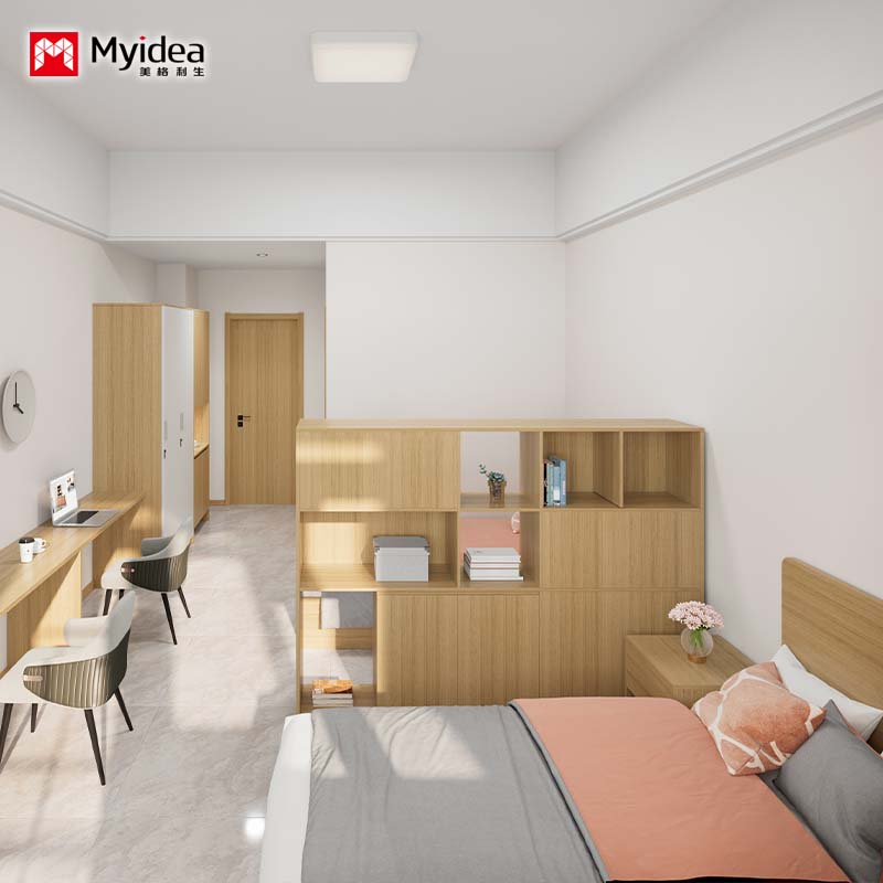 Complete Bedroom Furniture Package – Stylish Single Bed & Wardrobe Combo, Ideal for Apartments and Fully Furnished Suites.