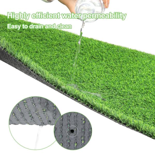 200 Stitches/M PE Material Non Infill Artificial Turf 50mm 18000 Dtex For Football/Soccer Sports