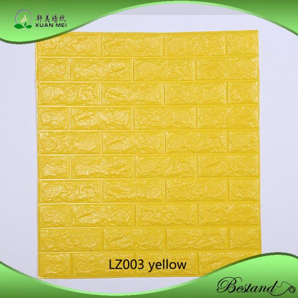 3D PE Foam Wall Sticker Brick Self Adhesive Wall Covering Moisture-Proof 120g-150g/pcs Function for Interior Home Decor