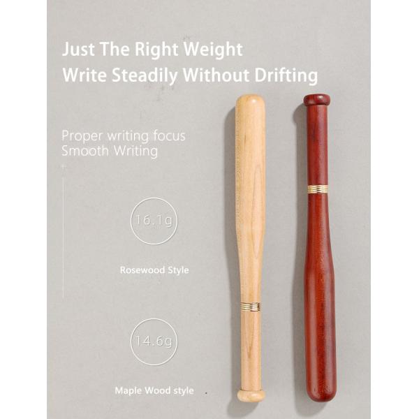 Creative Baseball Bat Wooden Ballpoint Pen Rosewood Maple Wood Gift Ball Pen