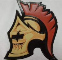 Étiquettes de transfert thermique de vêtements de sport Impression 3D TPU Logo en plastique doré