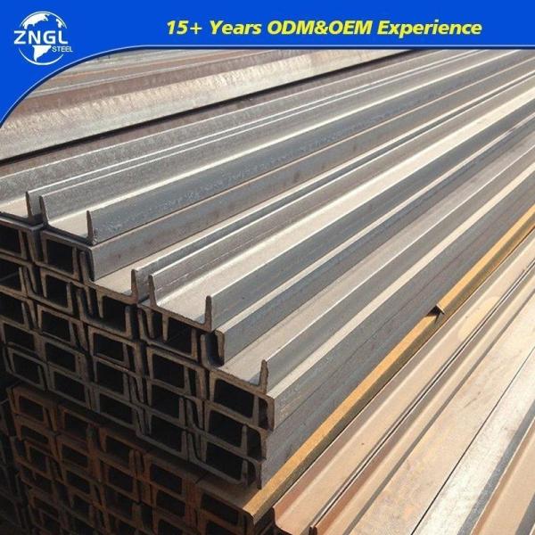 Q235 Q345 Acier à chaud laminé à U-Beam, d'une épaisseur de tige de 6 mm à 16 mm et d'une longueur de 6 à 12 m