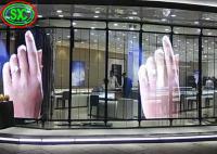 A parede de vidro de ângulo de visão 160° conduziu a tela P3.91 transparente video para Windows