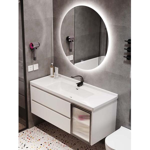 80*60cm Wall Mount Bathroom Vanity Plywood Mirror Cabinet Different Colors
