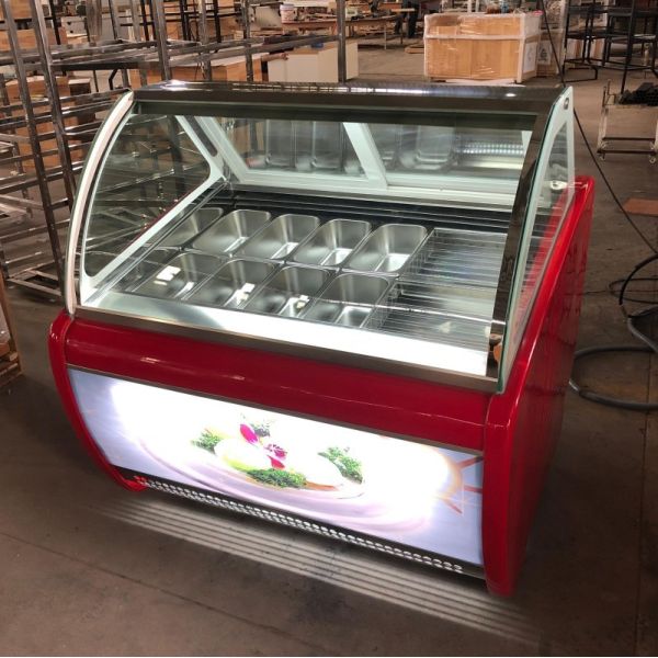 R404a Popsicle Display Freezer Ice Cream Showcase Refrigerated Cabinet