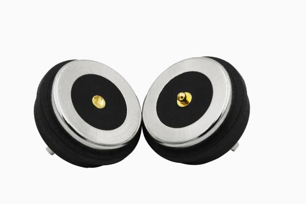 10.5mm Round Magnetic Connector Waterproof 12v Magnetic Power Connector Black / Silver
