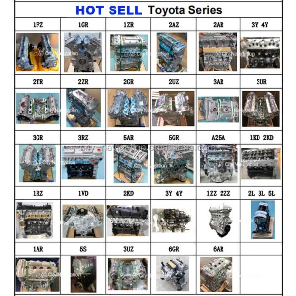 2.4L Long Block Cylinder for Toyota Tacoma Pickup 4runner 4x4 3RZFE T100 Engine Parts