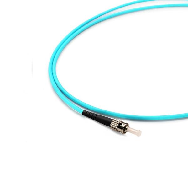 Fiber Optic Patch Cord/ST/UPC-ST/UPC Multimode OM3/ Simplex/3.0mm/ LSZH/PVC/ Aqua