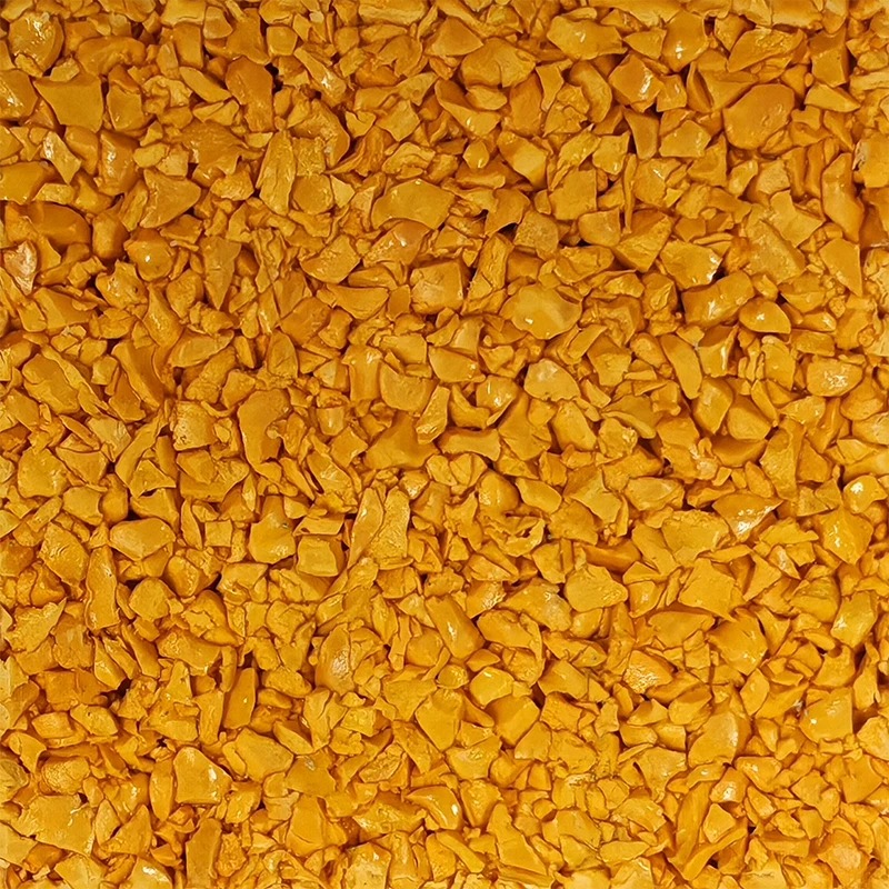 Orange EPDM Rubber Granules | UV Resistant Sports Surface Material