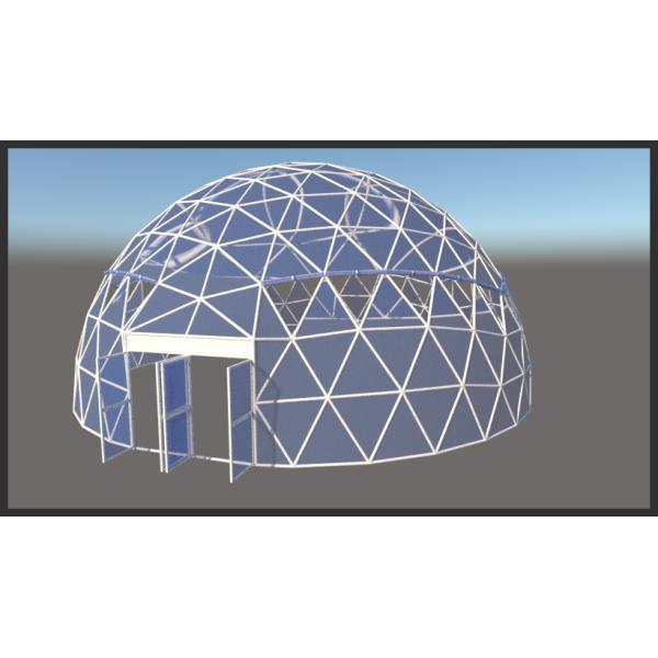 5M Diameter Steel And PVC Transparent Geodesic Dome Ball Designed For Outdoor Sport Event