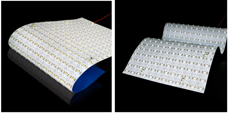 24V SMD 2835 Ultra-Thin White LED Lighting Sheet Industrial Flexible Waterproof Cuttable Flex Backlighting Panel