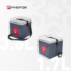Phefon 1.5L 1.7L Hard Cooler Vaccine Cooler Box Cool Cube Vaccine Transport