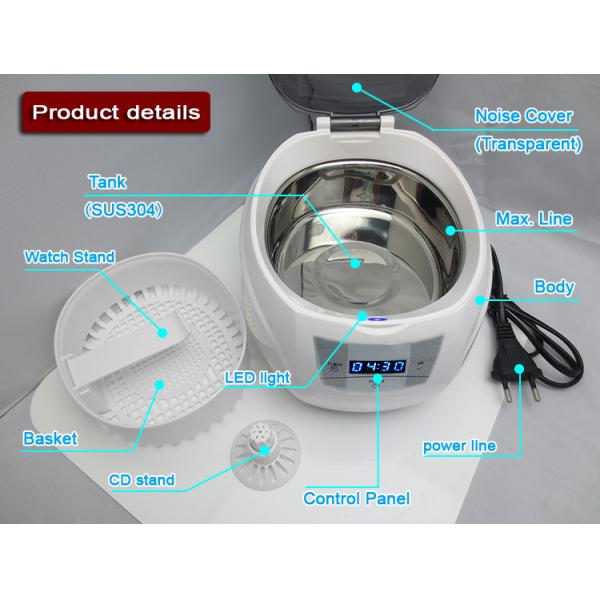 L'affichage à cristaux liquides montrent le décapant ultrasonique de 750ml 42khz Jewlry, le retrait JP - 900s de tatouage