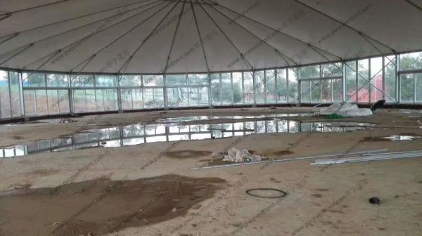 Aluminum Frame Outdoor Circus Tent Combination With Glass Windows For Africa Event