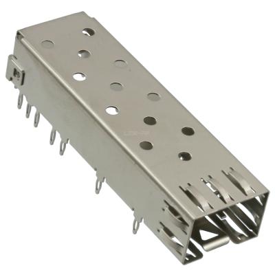 2227023-1 Posição SFP conector de gaiola Press-Fit através do buraco ângulo direito blindado sem tubo de luz