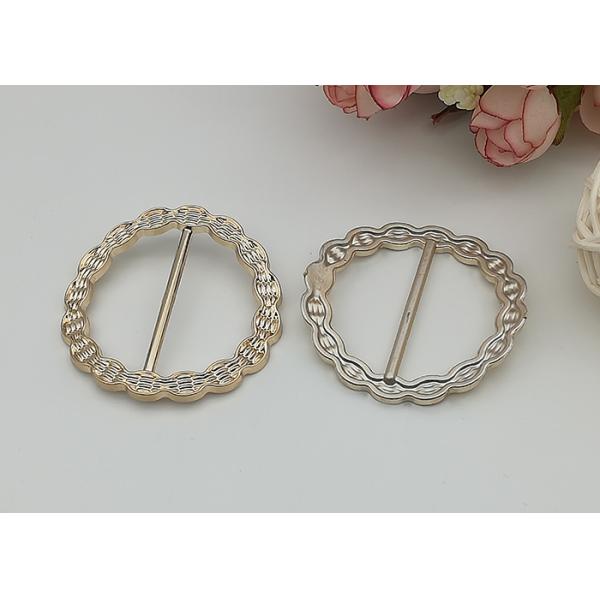 Cirle Plastic Shoe Buckles , High Heel Shoes Buckles Accessory