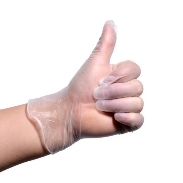 Nontoxic Vinyl Powder Free Disposable Gloves , Plastic Vinyl Gloves Alkai Resistant
