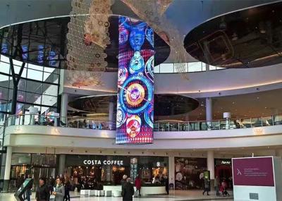 exposição de diodo emissor de luz 256 IP31 de vidro transparente nivelada para a rua comercial