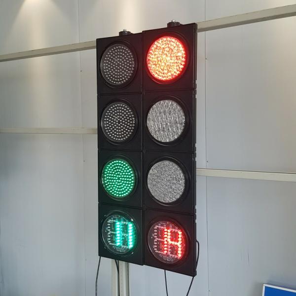 200MM 4-Aspect RYG Ball With Countdown Timer Road Traffic Light