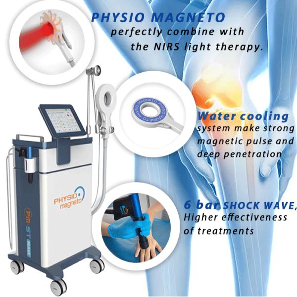 Deep Tissue Pain Relief with PMST Wave Magneto, Shockwave & Infrared High-Energy PMST Wave Magneto Therapy Plus Shockwave & Infrared Handle