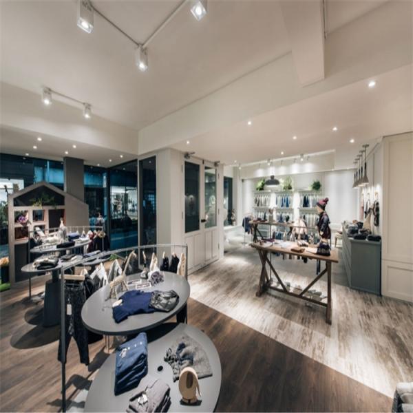 Generous Shop Display Showcase  Eco Friendly Wood Material For Children's Clothing